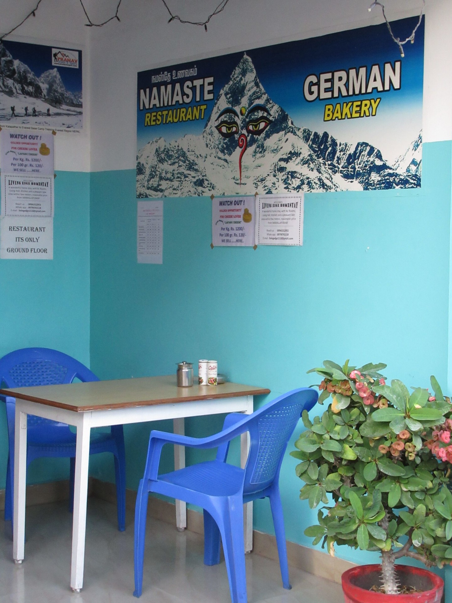 Sogar eine "deutsche" Bäckerei gibt es in Mahabs. Mit Croissants.