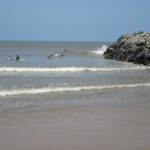 Einer von mehreren Surfspots in Kovalam